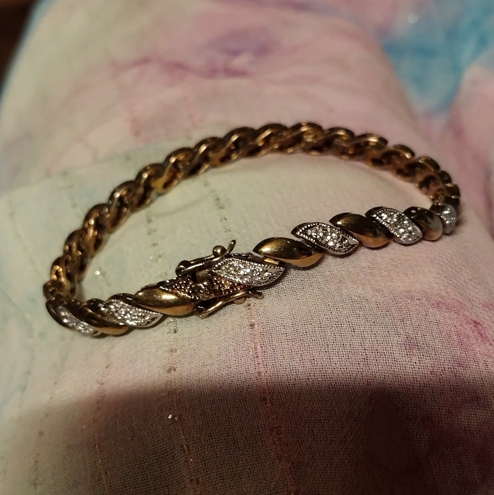 925 gold plated bracelet